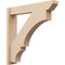 Ekena Millwork 5 1/2-in W x 28-in D x 28-in H Balboa Slat Rough Cedar Woodgrain TimberThane Outlooker, Primed Tan OUTUR055X28X28BOA24RCPR - alternate 1